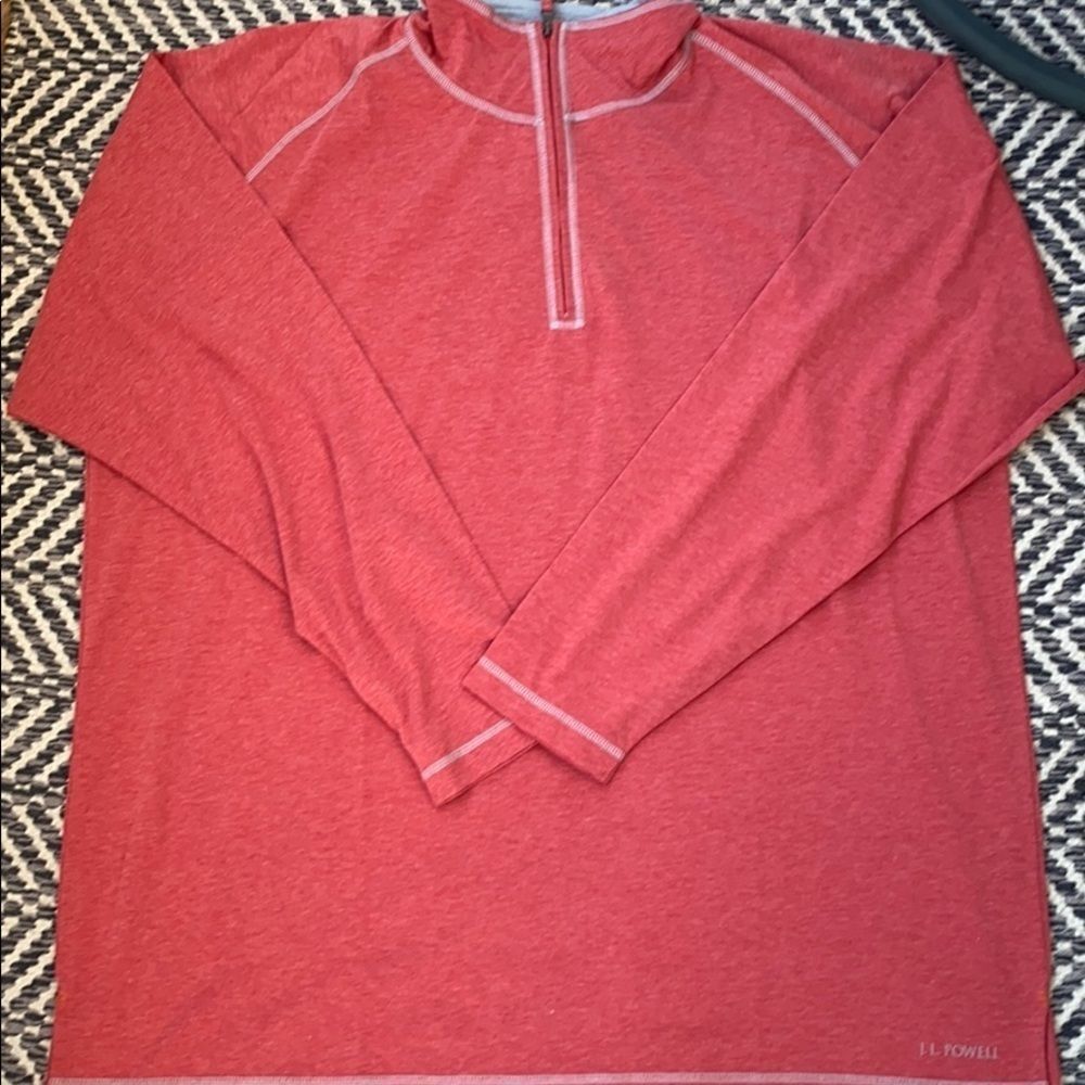 1/4 Zip Mock Pullover - Picture 4 of 7